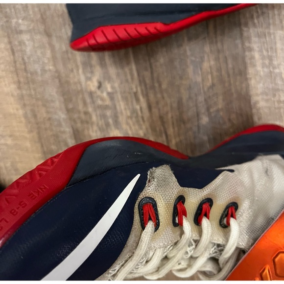 Nike Zoom LeBron Soldier 8 VIII USA Red White Blue - Picture 10 of 10